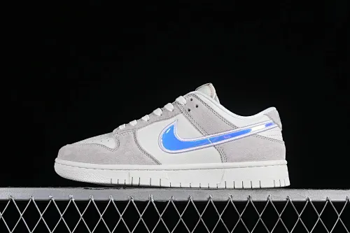 All categories Nk SB Dunk Series Nk SB Dunk Low low-top sneakers Nk Dunk Low "Iridescent Swoosh" beige gray rainbow SB low-top casual sneakers HF5074-133